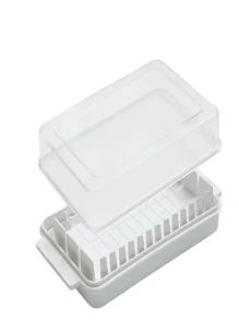 1pc Butter Storage Container With Lid, Sealed Butter Keeper, Kitchen Gift - White - View 4