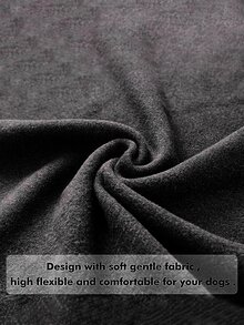 1入組寵物耳帽用於狗狗美容、隔音、耳罩、高彈性、柔軟、保暖、可水洗 - 黑色 - 查看 4