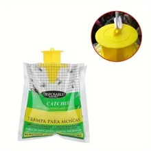 Disposable Hanging Fly Trap For Outdoor Use - Yellow - View 8