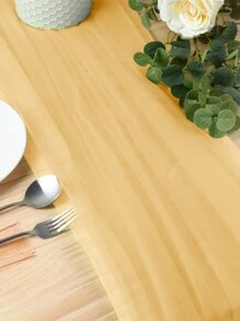 1件5米长纯色薄纱窗帘，多用途派对背景幕布，家居装饰，婚礼派对装饰 - 香檳色 - 查看 5