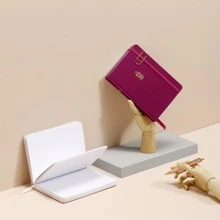 子彈筆記本、a5點陣筆記本、點格筆記本日誌、布質硬皮點陣筆記本,適合日誌記錄的點陣筆記本、160gsm厚紙點陣筆記本套裝 - 白色 - 查看 4