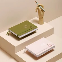 子彈筆記本、a5點陣筆記本、點格筆記本日誌、布質硬皮點陣筆記本,適合日誌記錄的點陣筆記本、160gsm厚紙點陣筆記本套裝 - 白色 - 查看 7