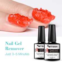 7ML魔術快速指甲凝膠去除器功能凝膠拋光浸泡UVLED清潔指甲凝膠玻璃瓶美甲 - 無色 - 查看 3