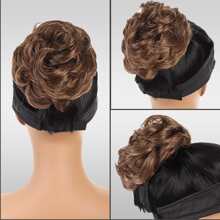 Short Curly Synthetic Hair Updo