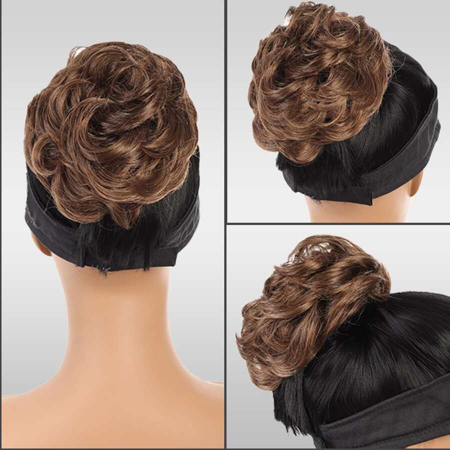 Short Curly Synthetic Hair Updo