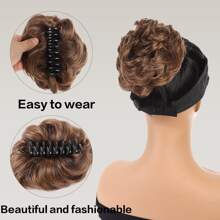 Short Curly Synthetic Hair Updo