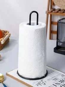 1 Giá đựng khăn giấy dọc, Giá để khăn giấy trên bàn bếp gia đình không cần đục lỗ, Tổ chức lưu trữ sáng tạo của Bắc Âu dành cho màng bọc thực phẩm, Giấy thấm dầu, Khăn lau, Đen/Vàng/Bạc - màu đen - Xem 12