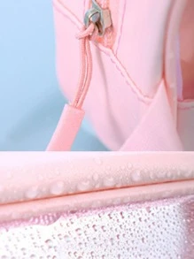 1 件新款透明化妆包旅行洗漱包海滩防水收纳包奢华时尚化妆包，波西米亚风，适用于假日海滩、浴室收纳、卧室收纳，大容量