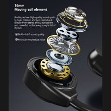 Remax Rb-s33 Bone Conduction Headphones Wireless Bluetooth-compatible Earphone Waterproof Sports Headset - màu đen - Xem 5
