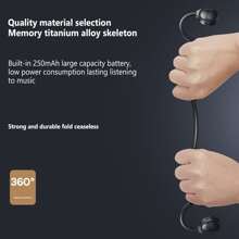 Remax Rb-s33 Bone Conduction Headphones Wireless Bluetooth-compatible Earphone Waterproof Sports Headset - màu đen - Xem 7