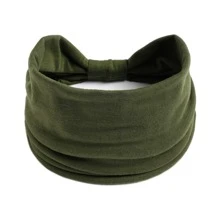1 Stück einfarbiges elastisches Knotenhaarteil mit breiter Passform für Frauen & Mädchen für Sport, Fitness und Laufen, schweißabsorbierendes/rutschfestes Haarband-Accessoire, Lässig, Gym, Valentinstag, Haarschmuck, Turban Haarteil