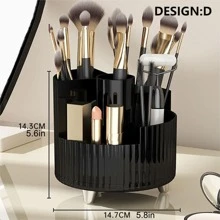 大容量化妆刷架，360°旋转化妆香水收纳盒，化妆刷杯托盘适用于梳妆台装饰浴室台面化妆品桌储物容器展示盒，适合送给妈妈、女孩、女士的礼物。适合新年、情人节礼物、结婚礼物、假日海滩、浴室收藏、卧室收藏，大容量