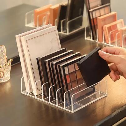 1pc Eyeshadow Palette Makeup Organizer, Acrylic Makeup Cosmetic Storage Holder, Display Stand Rack, For Bathroom Countertop Room, Bathroom, House, Pink Room, Living Travel Stuff, Gift Bag, Gifts For Mom, Dad, Men, Friends, Teacher, Birthday, Wedding, Desk, Shelves, Accessories, Gift Boxes, Funny Gift, Storage Bag, Makeup Bag, Toiletry Bag, Desk Organiser, Cosmetic Bag, Makeup Pouch, Vanity Accessories, Make Up Pouch, Make Up Bags, Jewellery Box, Pouch, Makeup Brush Holder, Brush Holder, Perfume Organiser, Pouch Bag