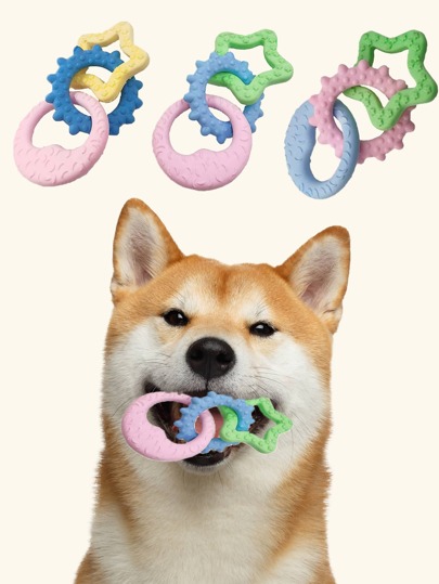 لعبة مضغ للحيوانات الأليفة بلون عشوائي 1 قطعة