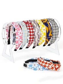 1入組透明亞克力鏤空髮帶收納展示收納支架適用於頭帶,項鍊,手鍊和其他首飾配件 - 無色 - 查看 3