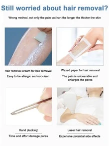 Công cụ tẩy lông , Ly Chuyên nghiệp Tẩy tóc pha lê Đối với phụ nữ - Màu xanh lam - Xem 2