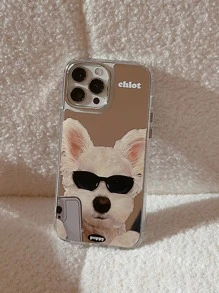 Dog Pattern Phone Case - Multicolor - View 3