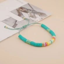 1 Miếng Bãi biển mùa hè Phong cách Gốm mềm & Đồng Kết cườm Có thể điều chỉnh Vòng tay Đối với phụ nữ - Nhiều màu - Xem 3