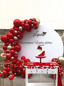 87pcs/Pack Ruby Red Balloon Set, Various Sizes - 18, 12, 10, 5 Inches For Garland Arch, Premium Latex Balloons In Elegant Red For Birthday, Wedding, Party Decorations - Red - View 4