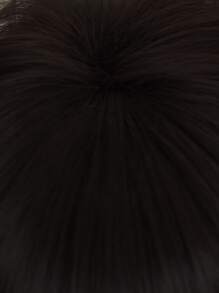 Sucré Et Mignon Court Cheveux Frange Elfe Tondu Naturel Noir Chimique Fibre Résistant À La Chaleur Perruques Femme Usage Quotidien Mode Perruques Naturel Cheveux - Noir - Voir 9