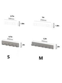 1入組青銅灰色膠黏劑鉤適用於牆,門,壁櫥,廚房 - 灰色 - 查看 4