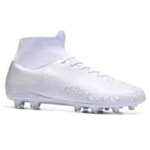 高筒足球鞋,配有長釘子,適用於專業比賽,羅納爾多足球鞋 - 白色 - 查看 3