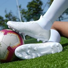 高筒足球鞋,配有長釘子,適用於專業比賽,羅納爾多足球鞋 - 白色 - 查看 10