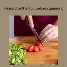 1 licuadora portátil recargable, taza de jugo de mano, botella de jugo de mano de plástico simple para el hogar - Verde - Ver 4