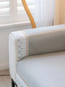 1 chiếc đệm ghế sofa mùa hè mát mẻ, phong cách hiện đại tối giản, chống trầy xước, thoáng khí, chống trơn trượt và chống bụi bẩn từ vật nuôi, phù hợp với ghế sofa hình chữ L và ghế sofa 1/2/3/4 chỗ ngồi - Màu Xám nhạt - Xem 5