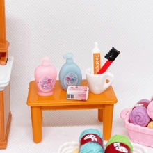 7pcs/Set Miniature Bathroom Accessories - Toothbrush, Toothpaste, Towel, Shampoo, Etc. Random Style And Color Best Gifts Birthday - Multicolor - View 4