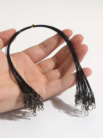 20入組不銹鋼誘餌領導線釣魚線釣魚配件鉛釣具 11.8 英寸