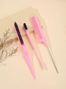 1 套发型设计三件套刷子套装发刷梳子、发刷、梳子、美发工具、理发店美发产品及配件美容旅行必需品、返校、旅行度假必需品、女士发饰