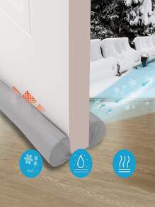 門窗隔風條,可調節32"至36",覆蓋1.4"隙縫,防風隔音門墊,防水、防寒、節能,灰色 - 淺灰色 - 查看 2