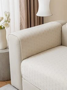 1入組雪尼爾防水障礙壓花沙發墊適用於四季,現代風格,防刮,透氣,防滑沙發套,,可用適用於L形沙發和1/2/3/4座位沙發(個別) - 米色 - 查看 5