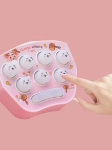 迷你手持打地鼠孩子們的遊戲機,拼圖和樂趣至提升手掌反應速度 - 粉色 - 查看 5