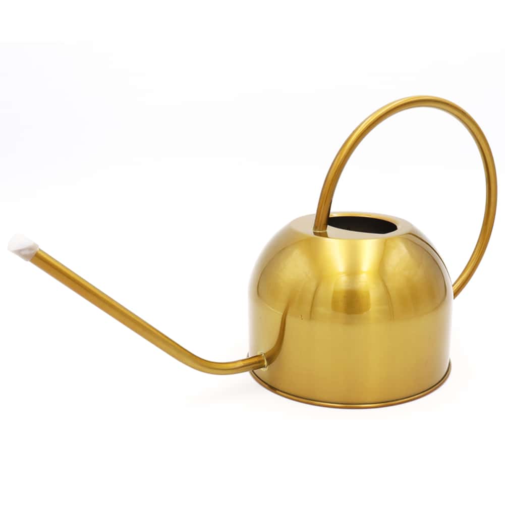 1.5l Metal Gold Watering Can - Gold - View 1