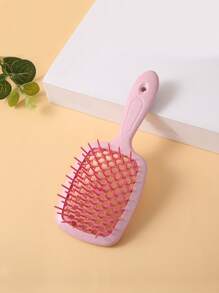1 Peça Malha Escavar Pente , Estilo De Cabelo Pente Para Mulheres , Adequado Para Úmido/Seco Cabelo