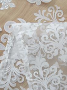 1 Miếng Trang trí Cửa sổ mỏng Đối với Phòng ngủ/Sinh hoạt Phòng - trắng - Xem 4