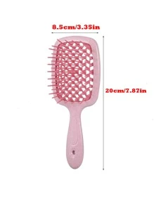 1 Peça Malha Escavar Pente , Estilo De Cabelo Pente Para Mulheres , Adequado Para Úmido/Seco Cabelo