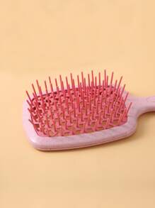 1 Peça Malha Escavar Pente , Estilo De Cabelo Pente Para Mulheres , Adequado Para Úmido/Seco Cabelo