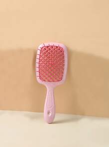 1 Peça Malha Escavar Pente , Estilo De Cabelo Pente Para Mulheres , Adequado Para Úmido/Seco Cabelo