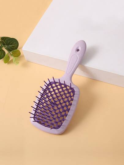 مشط شعر شبكي مفرغ للنساء، مناسب لتصفيف الشعر الطويل ويمكن استخدامه على الشعر الرطب/الجاف، أدوات تصفيف الشعر