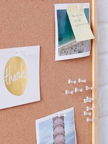 100pcs/pack Transparent Push Pins For Board, Drawing, & Fixing Material - Clear - View 3