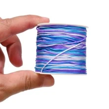 0.8mm Nylon Thread Cord Chinese Knot Macrame Cord Bracelet Braided String For DIY Tassels Christmas Ornament - Multicolor - View 5