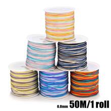 0.8mm Nylon Thread Cord Chinese Knot Macrame Cord Bracelet Braided String For DIY Tassels Christmas Ornament - Multicolor - View 3