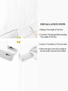 門窗隔風條,可調節32"至36",覆蓋1.4"隙縫,防風隔音門墊,防水、防寒、節能,灰色 - 淺灰色 - 查看 8