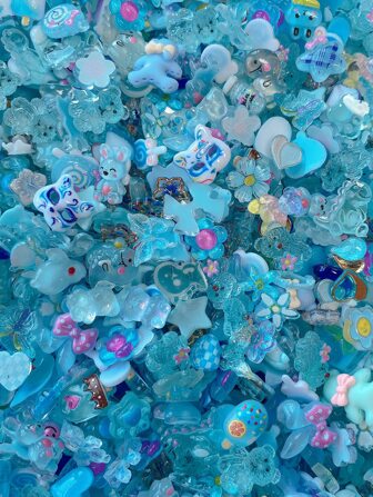 20 件随机混合卡通美甲装饰 DIY 指甲饰品 美甲宝石 美甲用品 指甲