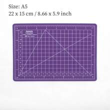 1入組A5尺寸紫色切割墊適用於,模型製作和剪紙 - 紫色 - 查看 1