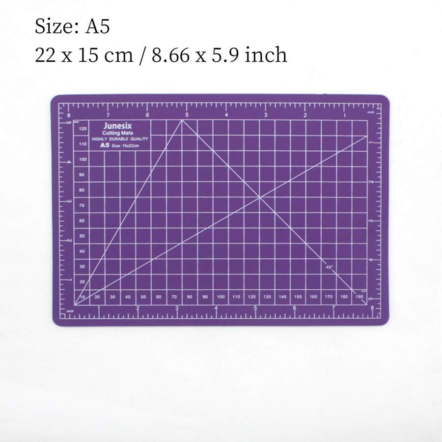 1入組A5尺寸紫色切割墊適用於,模型製作和剪紙 - 紫色 - 查看 1