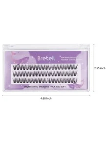 breteil 30pcs Đuôi cá Hình dạng Cá nhân Lông mi giả , 11mm , Cụm - màu đen - Xem 3